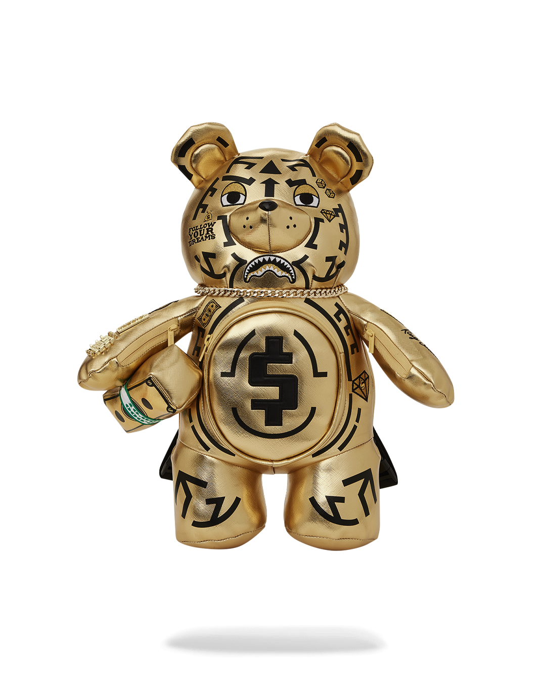 A.I.8 AFRICAN INTELLIGENCE PATH TO THE FUTURE II MEDIUM MONEYBEAR TEDDYBEAR BACKPACK
