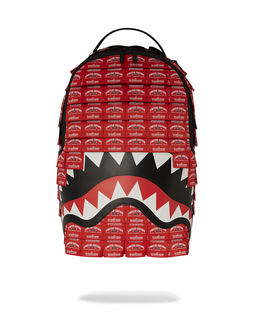MADE OF WOVEN LABELS SHARK BACKPACK